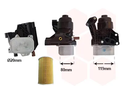 маслен радиатор, двигателно масло VAN WEZEL           