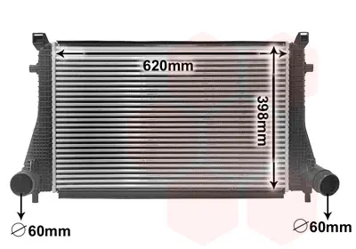 интеркулер (охладител за въздуха на турбината) VAN WEZEL           