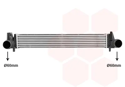 интеркулер (охладител за въздуха на турбината) VAN WEZEL           