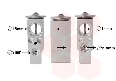 разширителен клапан, климатизация VAN WEZEL           
