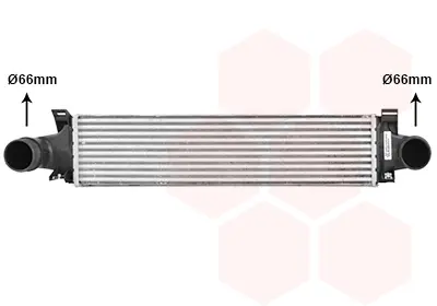 интеркулер (охладител за въздуха на турбината) VAN WEZEL           