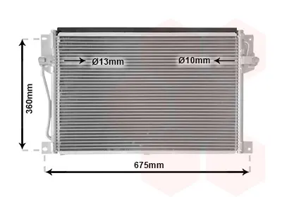 кондензатор, климатизация VAN WEZEL           