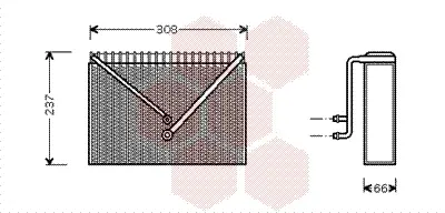 изпарител, климатична система VAN WEZEL           