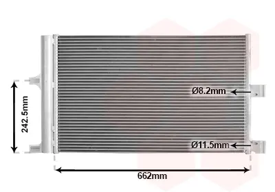 кондензатор, климатизация VAN WEZEL           