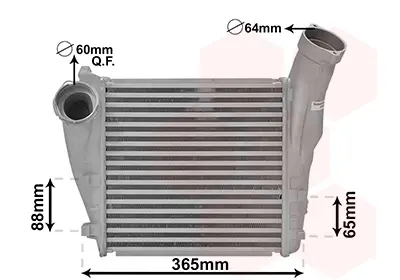 интеркулер (охладител за въздуха на турбината) VAN WEZEL           