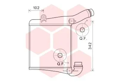 интеркулер (охладител за въздуха на турбината) VAN WEZEL           