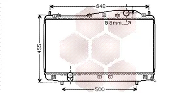 радиатор, охлаждане на двигателя VAN WEZEL           