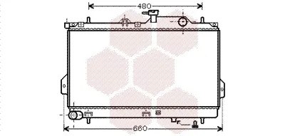 радиатор, охлаждане на двигателя VAN WEZEL           