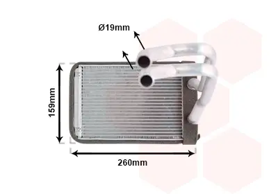 топлообменник, отопление на вътрешното пространство VAN WEZEL           