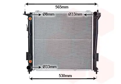 радиатор, охлаждане на двигателя VAN WEZEL           