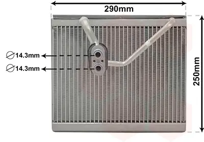 изпарител, климатична система VAN WEZEL           