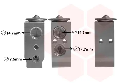 разширителен клапан, климатизация VAN WEZEL           