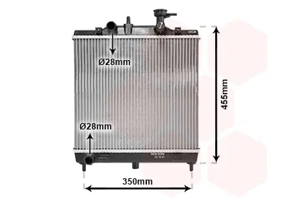 радиатор, охлаждане на двигателя VAN WEZEL           