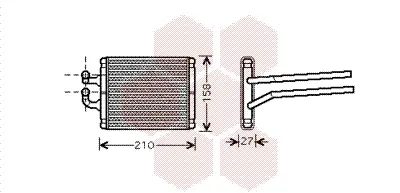 топлообменник, отопление на вътрешното пространство VAN WEZEL           