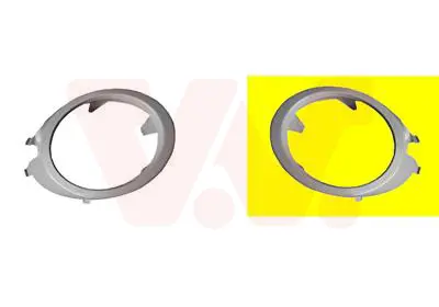 носеща конструкция (рамка), фар за мъгла VAN WEZEL           