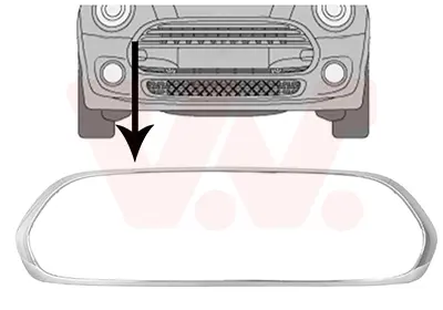 носеща конструкция (рамка), решетка пред радиатор VAN WEZEL           