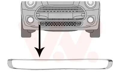 носеща конструкция (рамка), решетка пред радиатор VAN WEZEL           