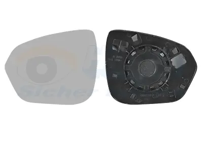 стъкло на огледало, външно огледало VAN WEZEL           