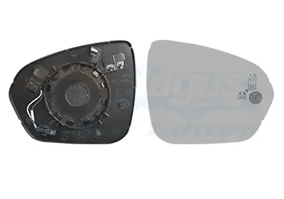 стъкло на огледало, външно огледало VAN WEZEL           