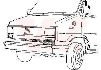 предна маска VAN WEZEL           