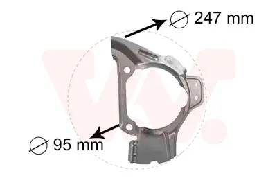предпазна пластина, спирачни дискове VAN WEZEL           