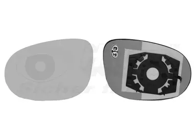 стъкло на огледало, външно огледало VAN WEZEL           