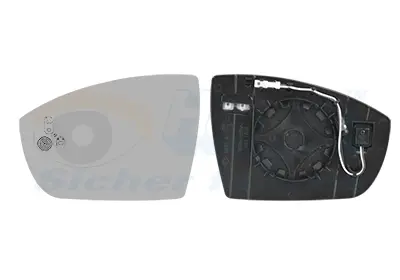 стъкло на огледало, външно огледало VAN WEZEL           