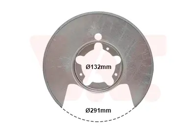 предпазна пластина, спирачни дискове VAN WEZEL           