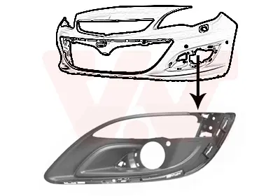 въздухозаборна решетка, броня VAN WEZEL           