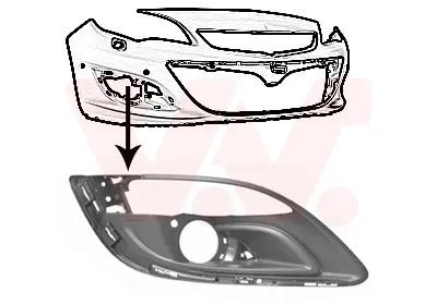 въздухозаборна решетка, броня VAN WEZEL           