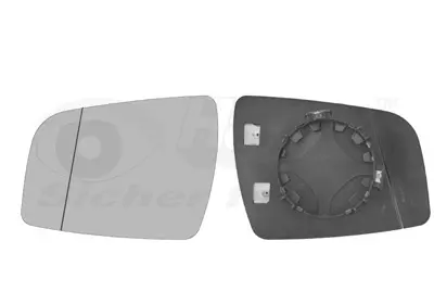 стъкло на огледало, външно огледало VAN WEZEL           