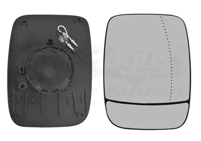 стъкло на огледало, външно огледало VAN WEZEL           