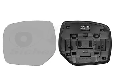 стъкло на огледало, външно огледало VAN WEZEL           