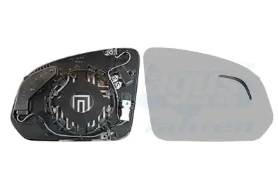 стъкло на огледало, външно огледало VAN WEZEL           