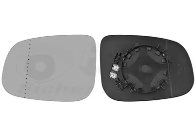 стъкло на огледало, външно огледало VAN WEZEL           