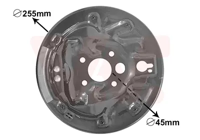капак на спирачния барабан VAN WEZEL           