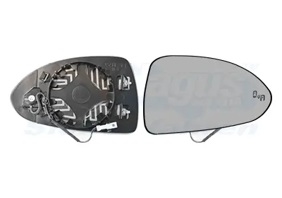 стъкло на огледало, външно огледало VAN WEZEL           