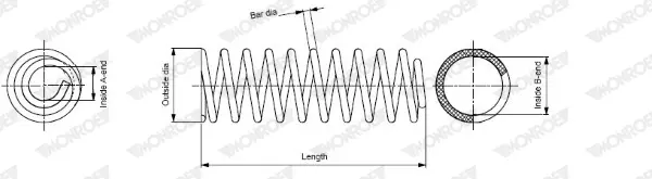 пружина за ходовата част MONROE              