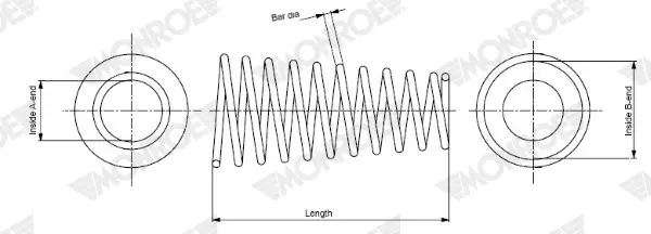 пружина за ходовата част MONROE              