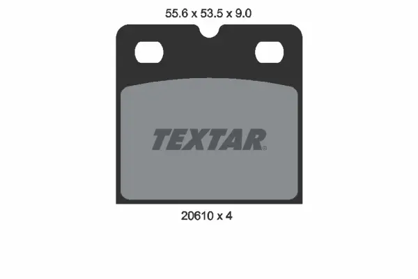 комплект феродо за накладки, дискова ръчна спирачка TEXTAR              