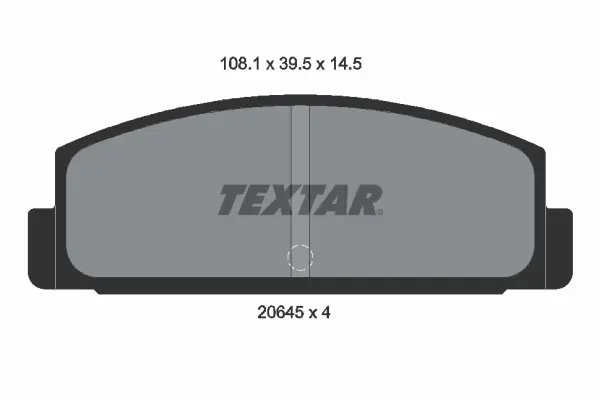 комплект спирачно феродо, дискови спирачки TEXTAR              