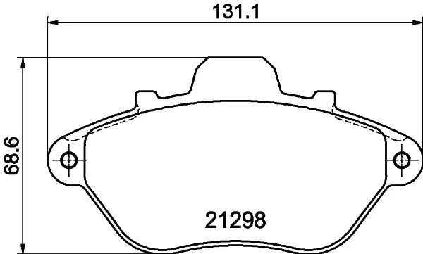 комплект спирачно феродо, дискови спирачки TEXTAR              