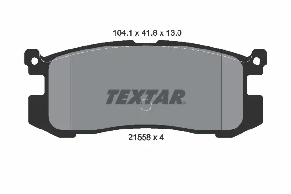 комплект спирачно феродо, дискови спирачки TEXTAR              