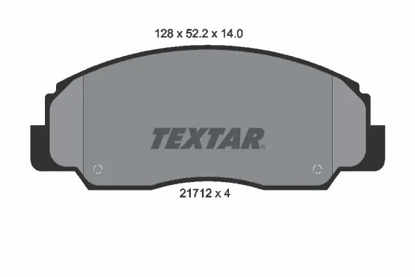 комплект спирачно феродо, дискови спирачки TEXTAR              