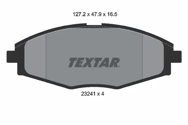 комплект спирачно феродо, дискови спирачки TEXTAR              