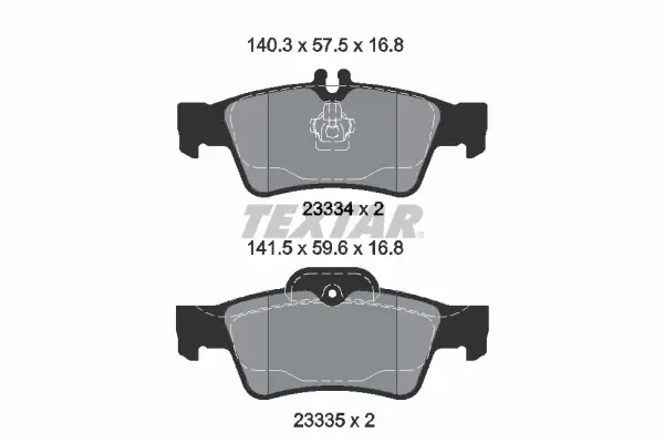 Накладки за MERCEDES-BENZ E-CLASS T-Model (S212) E 350 (212.259) 2333403 TEXTAR              