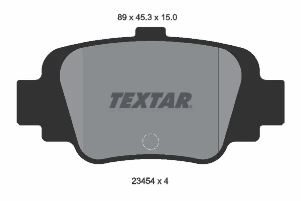 комплект спирачно феродо, дискови спирачки TEXTAR              