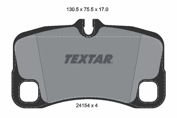 комплект спирачно феродо, дискови спирачки TEXTAR              