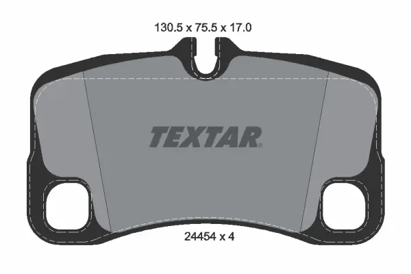 комплект спирачно феродо, дискови спирачки TEXTAR              
