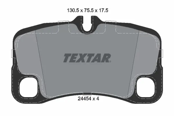 комплект спирачно феродо, дискови спирачки TEXTAR              